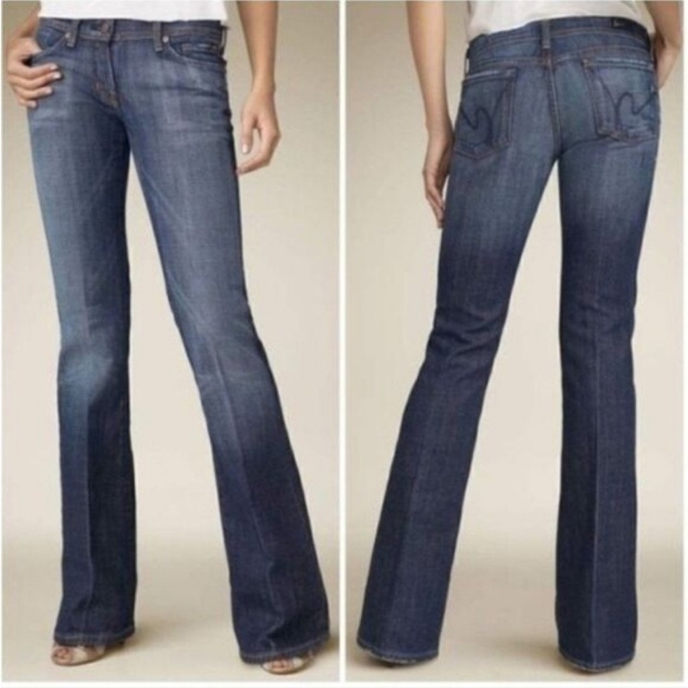 Citizens Of Humanity Jeans Ingrid #002 Stretch Low‎ Waist Flair Jeans